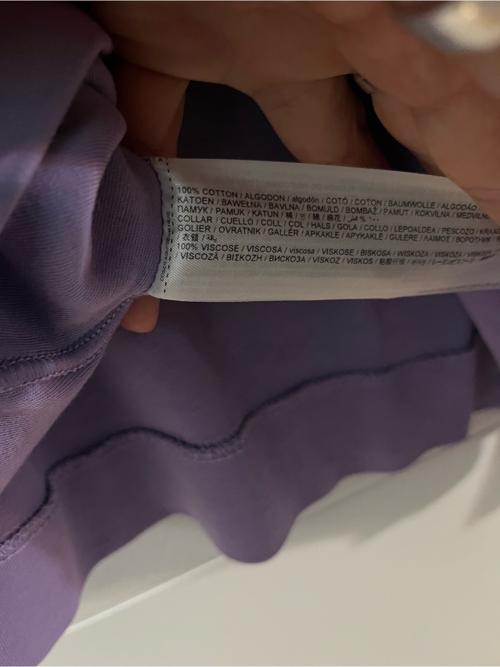 Mango Cropped Boxy Tee - Lavender - Picture 4 of 7